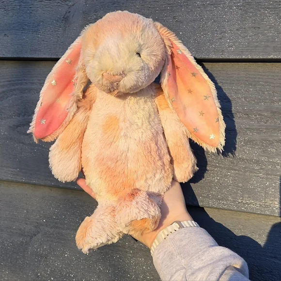 SOLD - Customized Jellycat Medium Twinkle Bunny "Sunny" - Picture 5 of 6